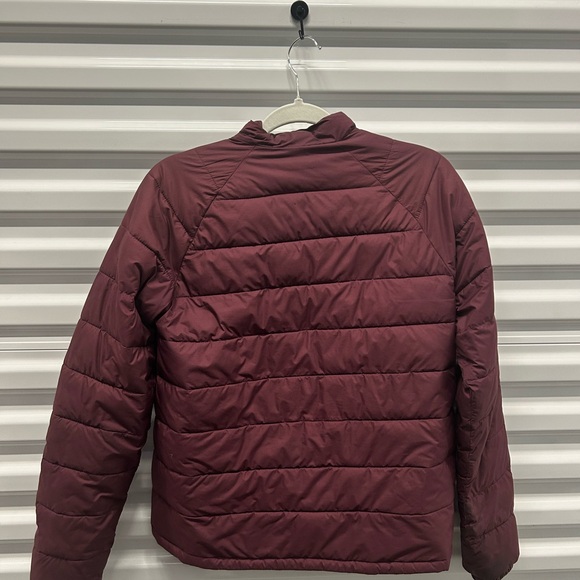 Everlane Women The Lightweight Puffer Full Zip Jacket Burgundy Size Small - Picture 5 of 9